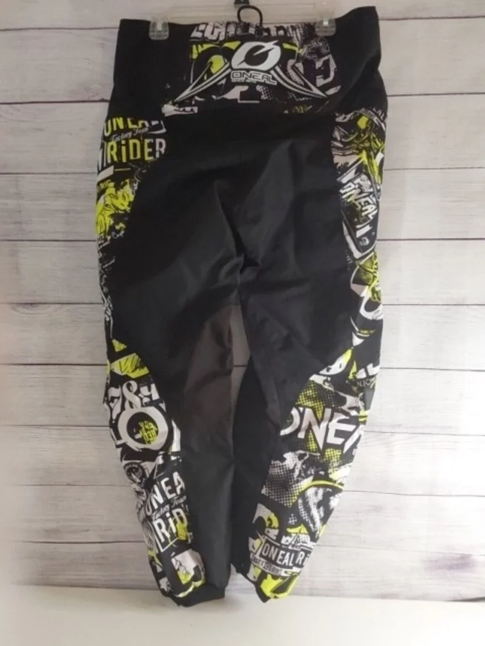 Mens O'Neal Element Black & Yellow Graphic Motocross Pants